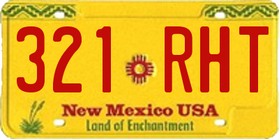NM license plate 321RHT