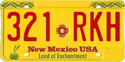 NM license plate 321RKH