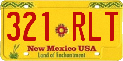 NM license plate 321RLT