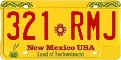 NM license plate 321RMJ
