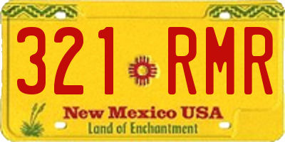 NM license plate 321RMR