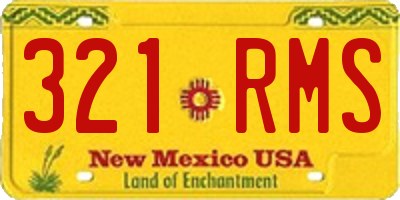 NM license plate 321RMS