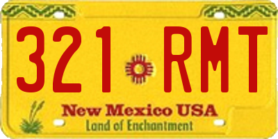 NM license plate 321RMT