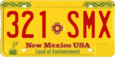 NM license plate 321SMX