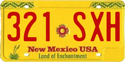 NM license plate 321SXH