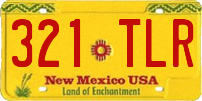 NM license plate 321TLR