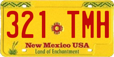 NM license plate 321TMH