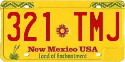 NM license plate 321TMJ