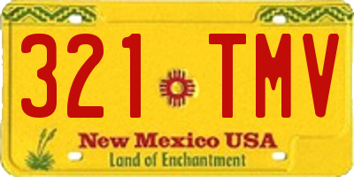 NM license plate 321TMV