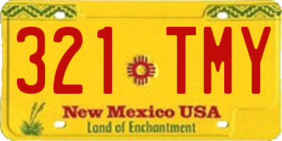 NM license plate 321TMY