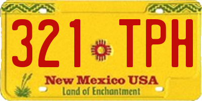 NM license plate 321TPH