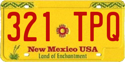 NM license plate 321TPQ