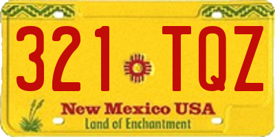 NM license plate 321TQZ