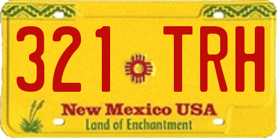 NM license plate 321TRH