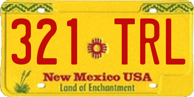NM license plate 321TRL