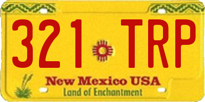 NM license plate 321TRP