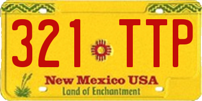 NM license plate 321TTP