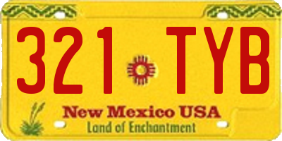 NM license plate 321TYB