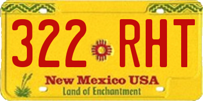 NM license plate 322RHT