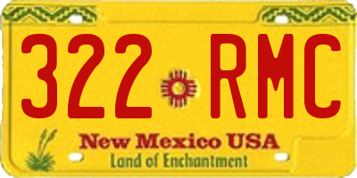 NM license plate 322RMC