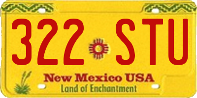 NM license plate 322STU
