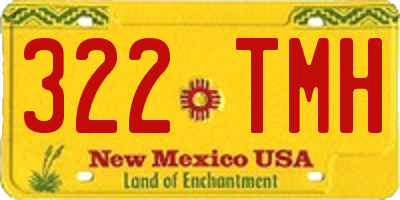 NM license plate 322TMH