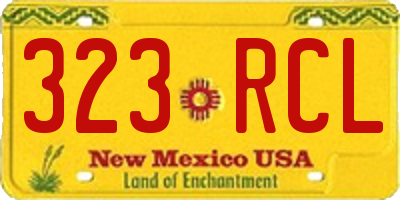 NM license plate 323RCL