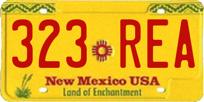 NM license plate 323REA