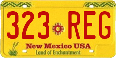 NM license plate 323REG