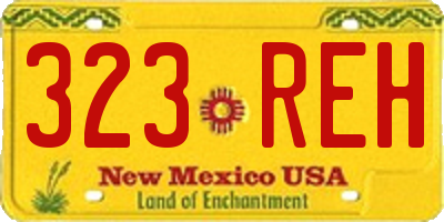 NM license plate 323REH