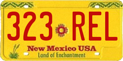 NM license plate 323REL