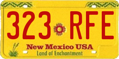 NM license plate 323RFE