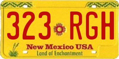 NM license plate 323RGH