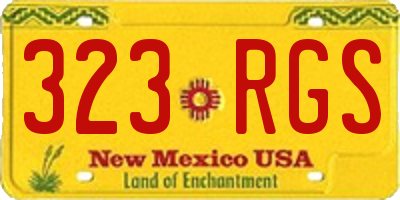 NM license plate 323RGS