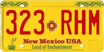 NM license plate 323RHM