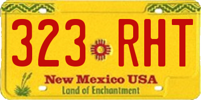 NM license plate 323RHT