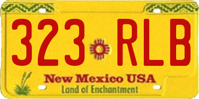 NM license plate 323RLB