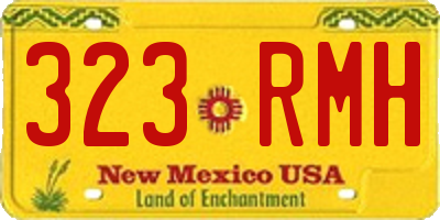 NM license plate 323RMH