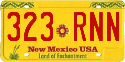 NM license plate 323RNN