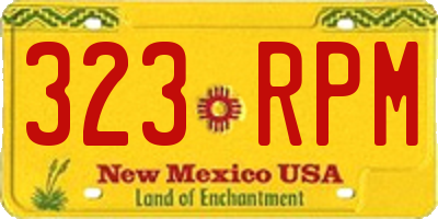 NM license plate 323RPM