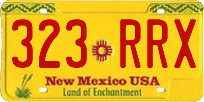 NM license plate 323RRX