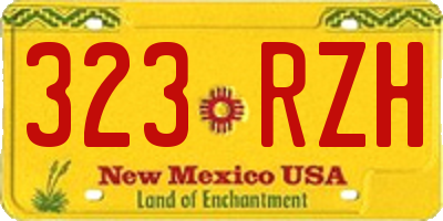 NM license plate 323RZH