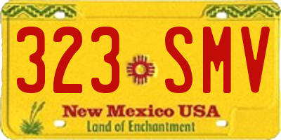 NM license plate 323SMV