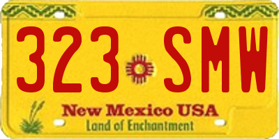 NM license plate 323SMW