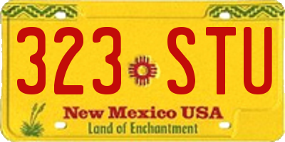 NM license plate 323STU