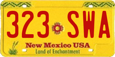 NM license plate 323SWA