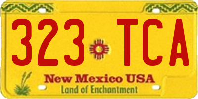NM license plate 323TCA