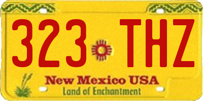 NM license plate 323THZ