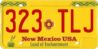 NM license plate 323TLJ