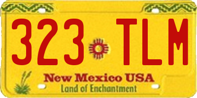 NM license plate 323TLM